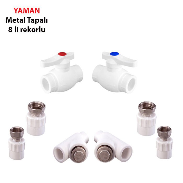 METAL KOMBİ SETİ DÜZ 8 Lİ (YAMAN)-(KOLİ ADET 36)
