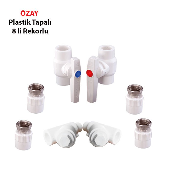 PLASTİK TAPALI KOMBİ SETİ REKORLU 8 Lİ (ÖZAY)-(KOLİ ADET 30)