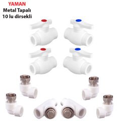 METAL KOMBİ SETİ DİRSEKLİ 10 LU (YAMAN)-(KOLİ ADET 36)